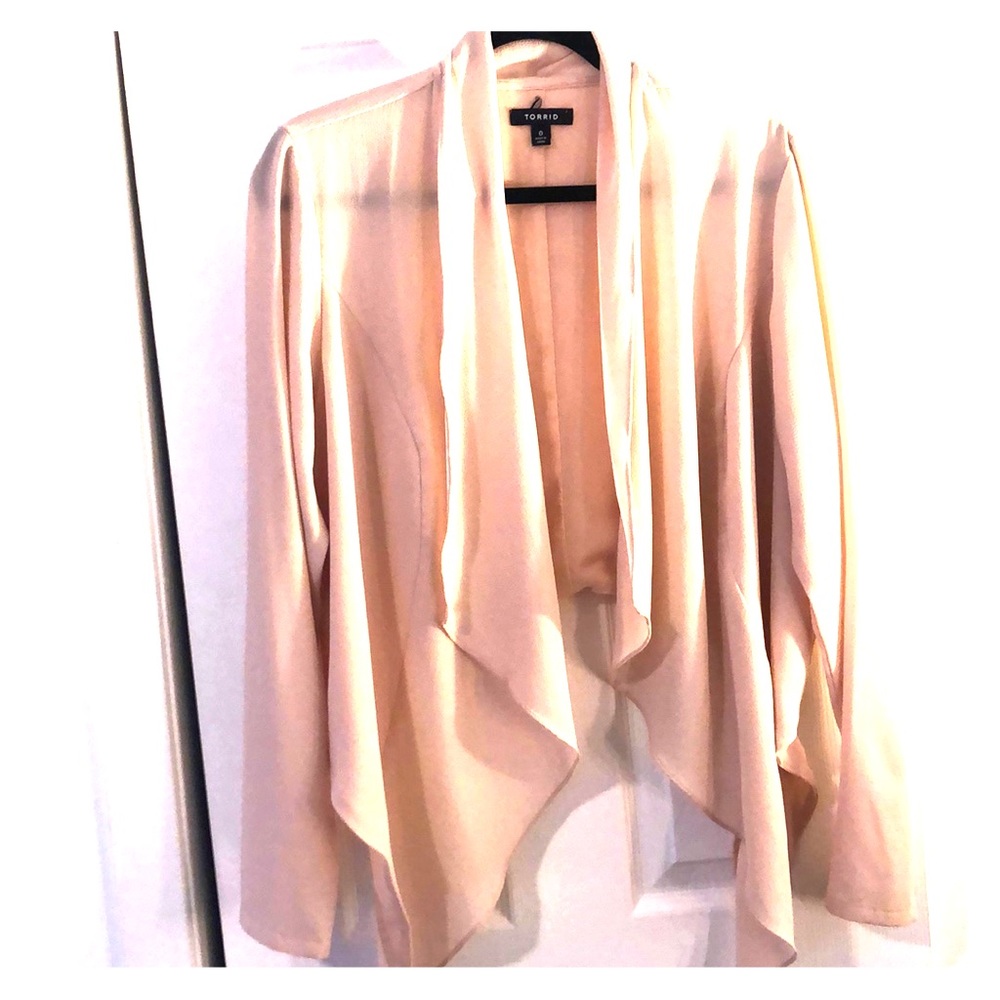 Slightly sheer drapey blazer/ cardigan